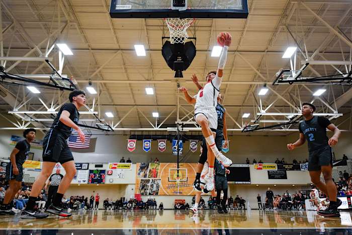 Liberty Harvard Westlake boys basketball Les Schwab Invitational game December 27 2023 Naji Saker-41